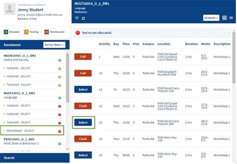 unimelb my timetable|Review and adjust your timetable .